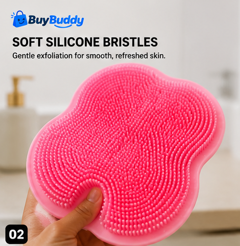 Body Scrubber & Back Brush – Gentle Deep Cleansing Bath Tool