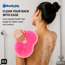 Body Scrubber & Back Brush – Gentle Deep Cleansing Bath Tool